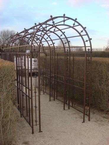 Pergola arch metal trellis
