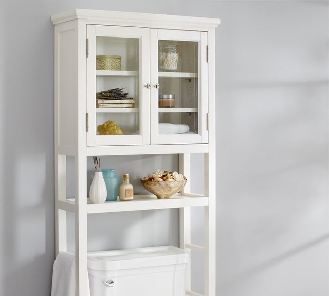 Potterybarn classic over the toilet storage 1