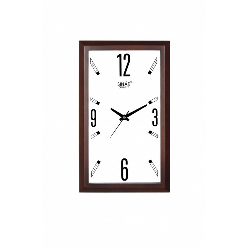 Rectangular shaped wall clock
