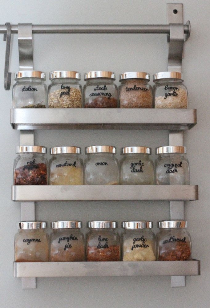 Spice jar labels custom spices custom color by supersweetlife