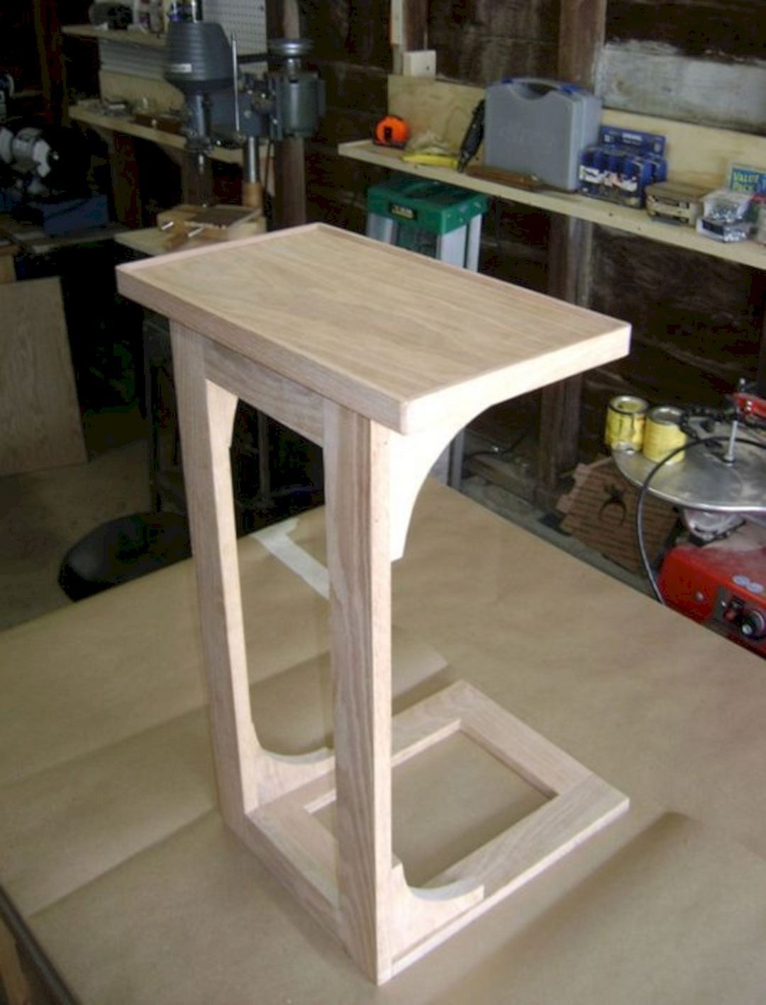 Under sofa table tray