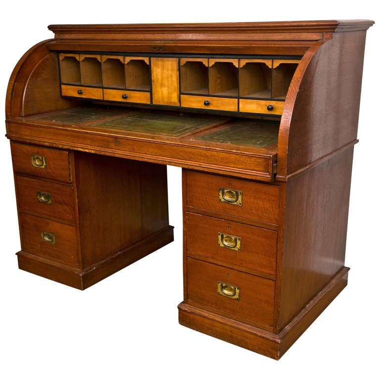 19th c campaign style roll top desk modern desks