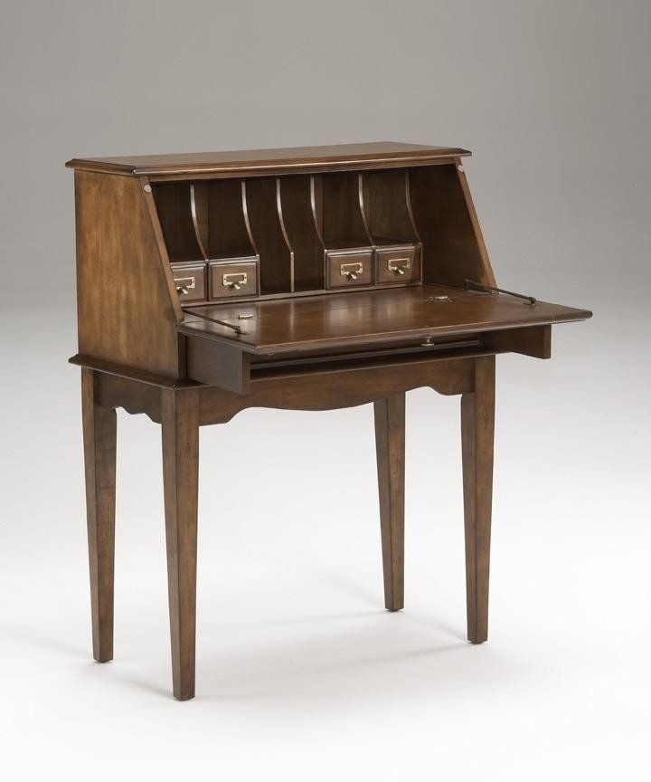 Bernards furniture pecan drop down secretary desk