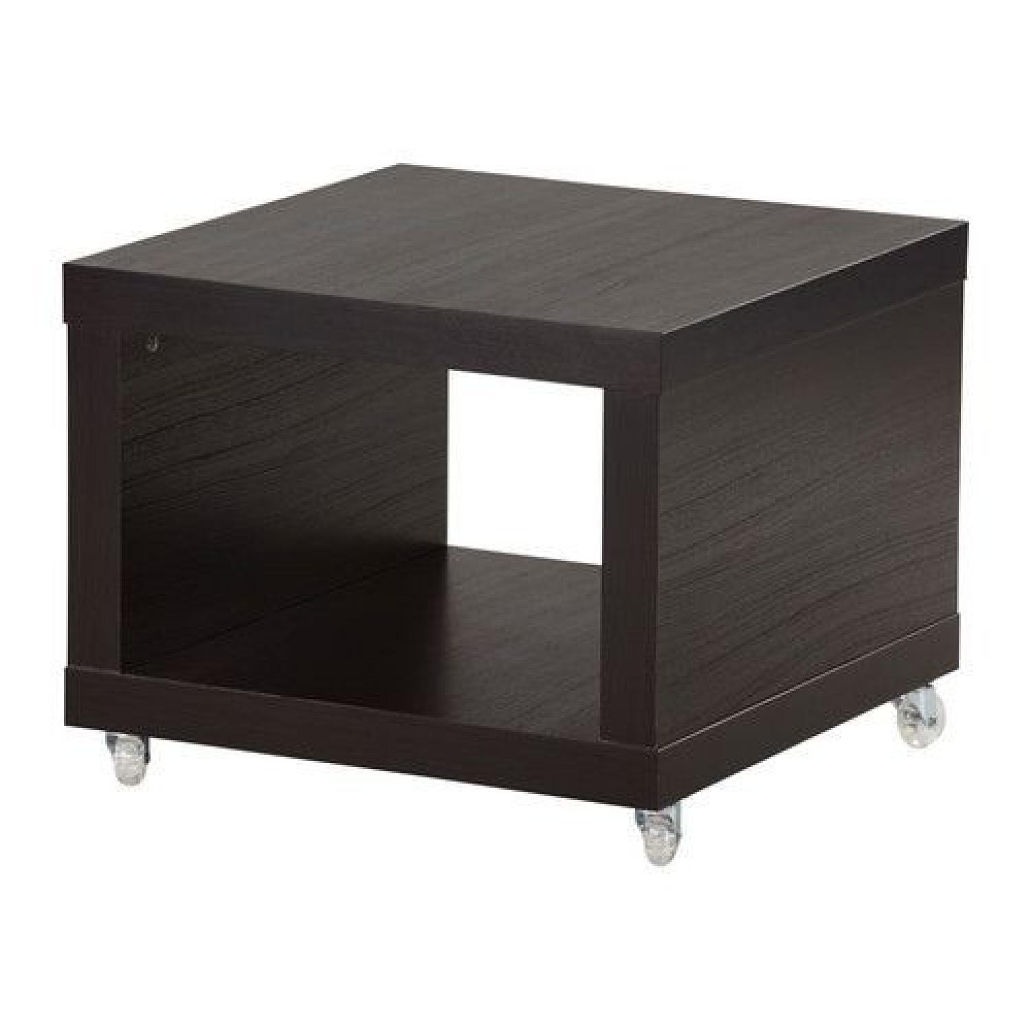 Lack side table on casters ikea includes casters making it