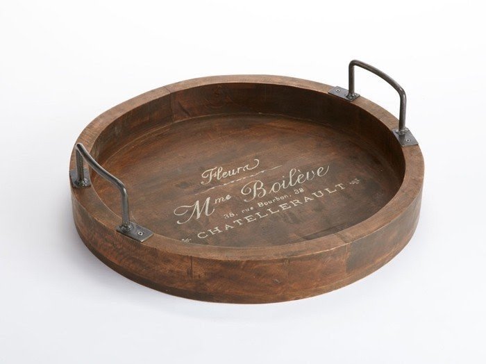 Round wood tray 3
