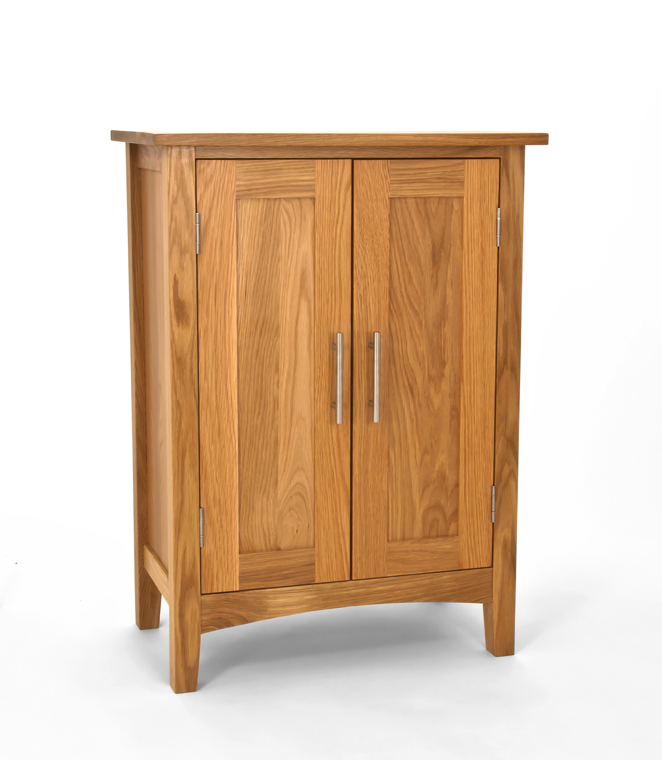 Solid oak shoe rack