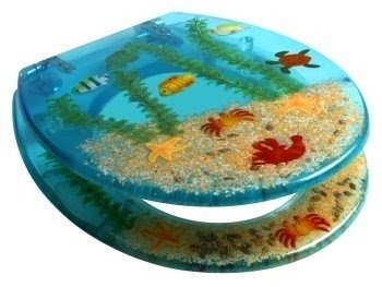 Aquarium blue toilet seat 1