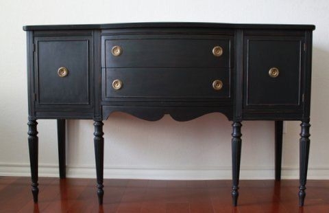 Black vintage sideboard 6