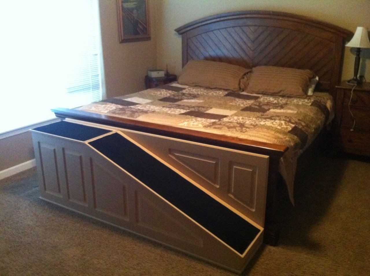 Cat stairs for bed
