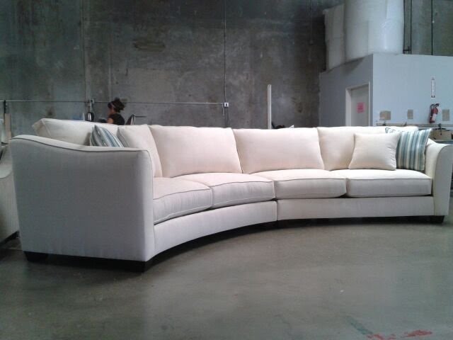 Curved sectional couches