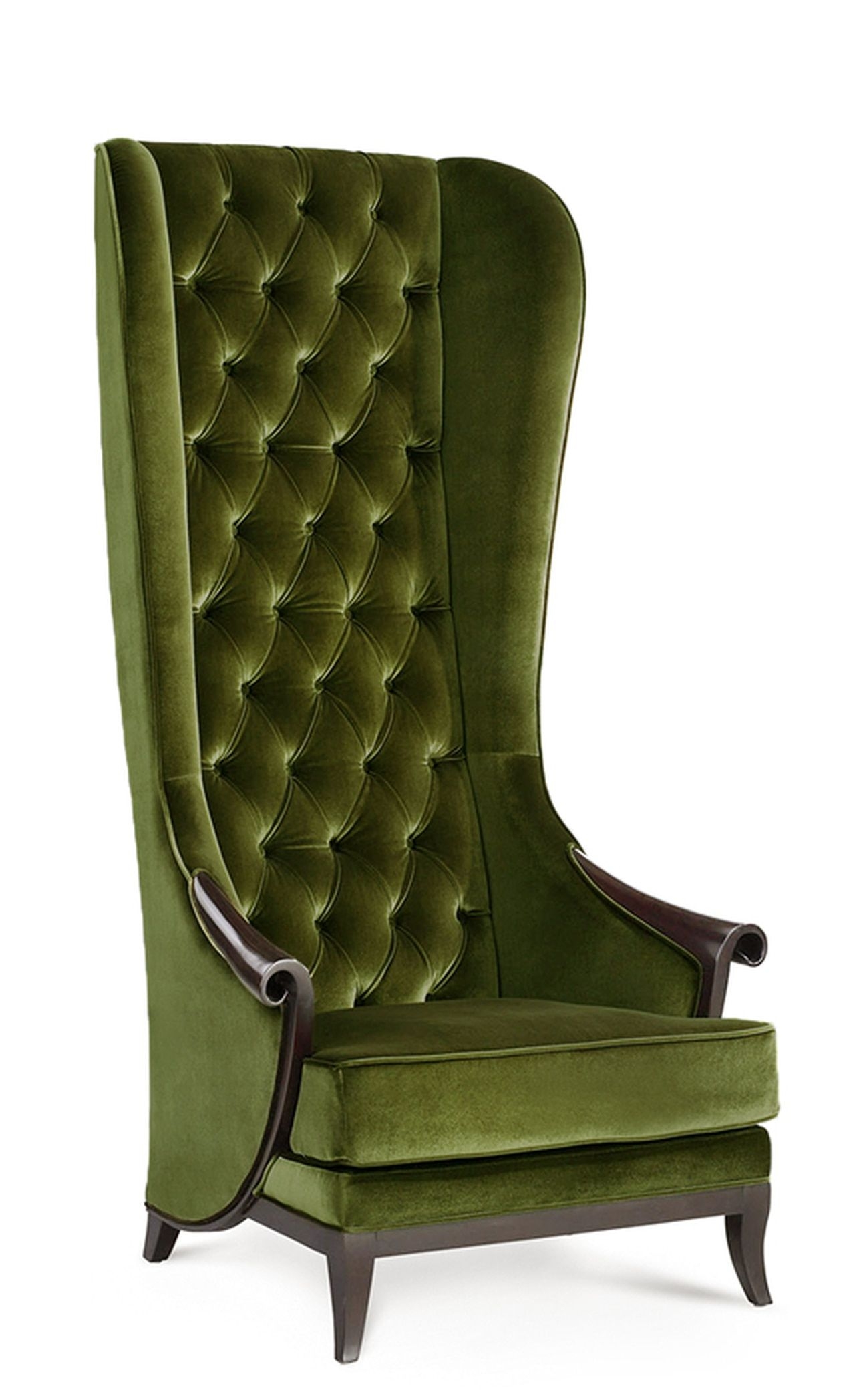 Furniture designer chairs high back wing chair duchess green tweet