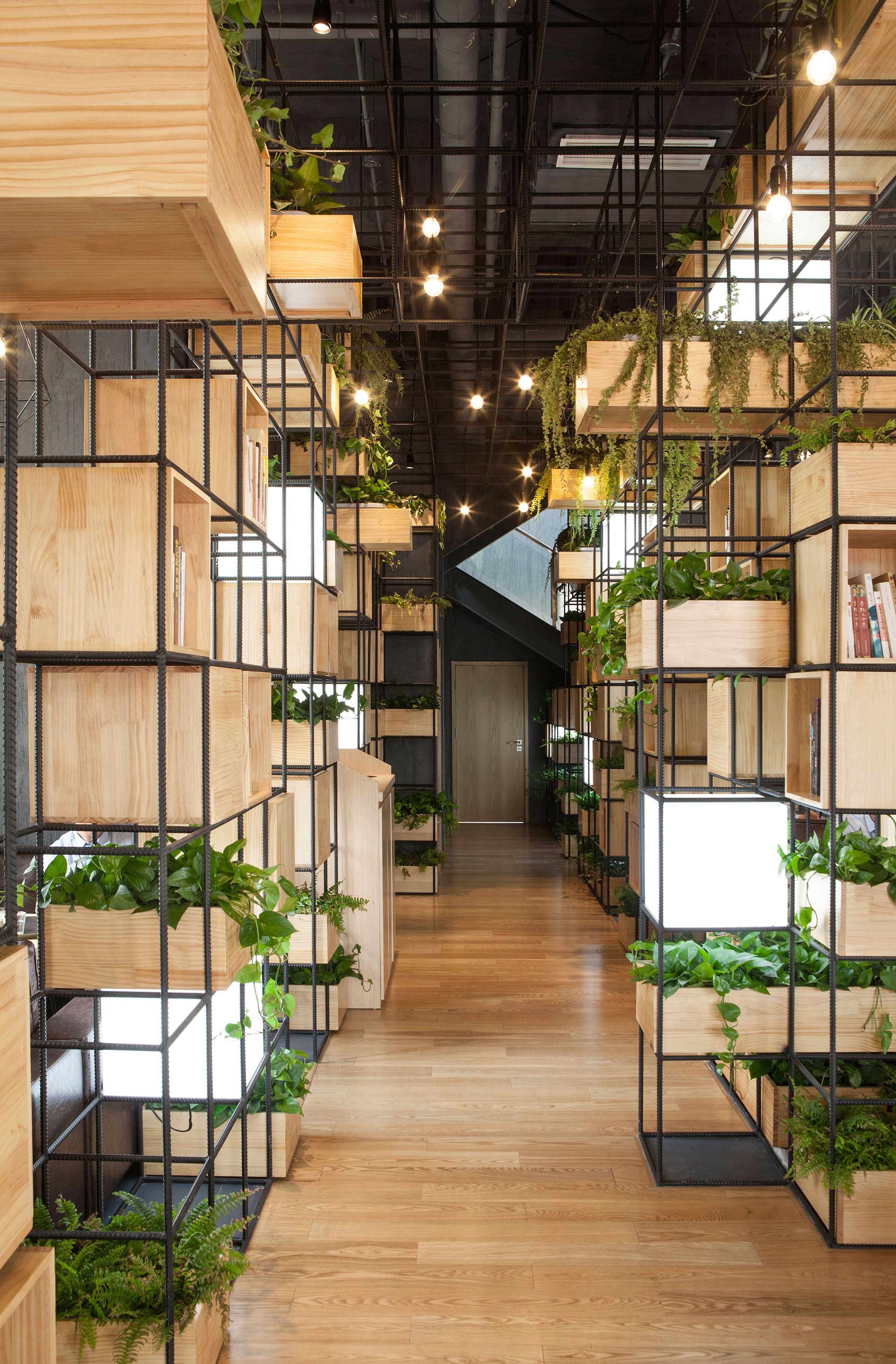 Indoor planter boxes