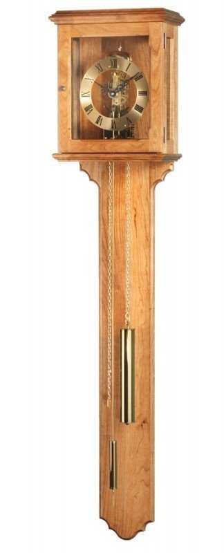 Long drop woodworking wall clock plan