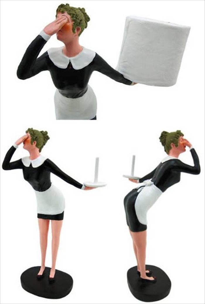 Posts tagged funny maid toilet paper holder