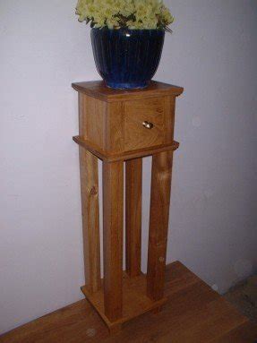Tall plant stand with drawer