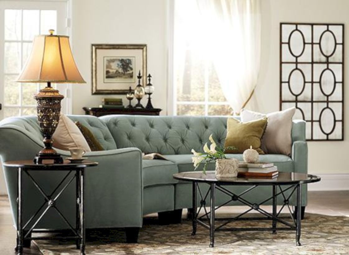 Vintage curved sofa