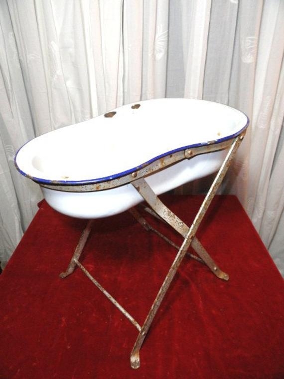 Antique baby bathtub