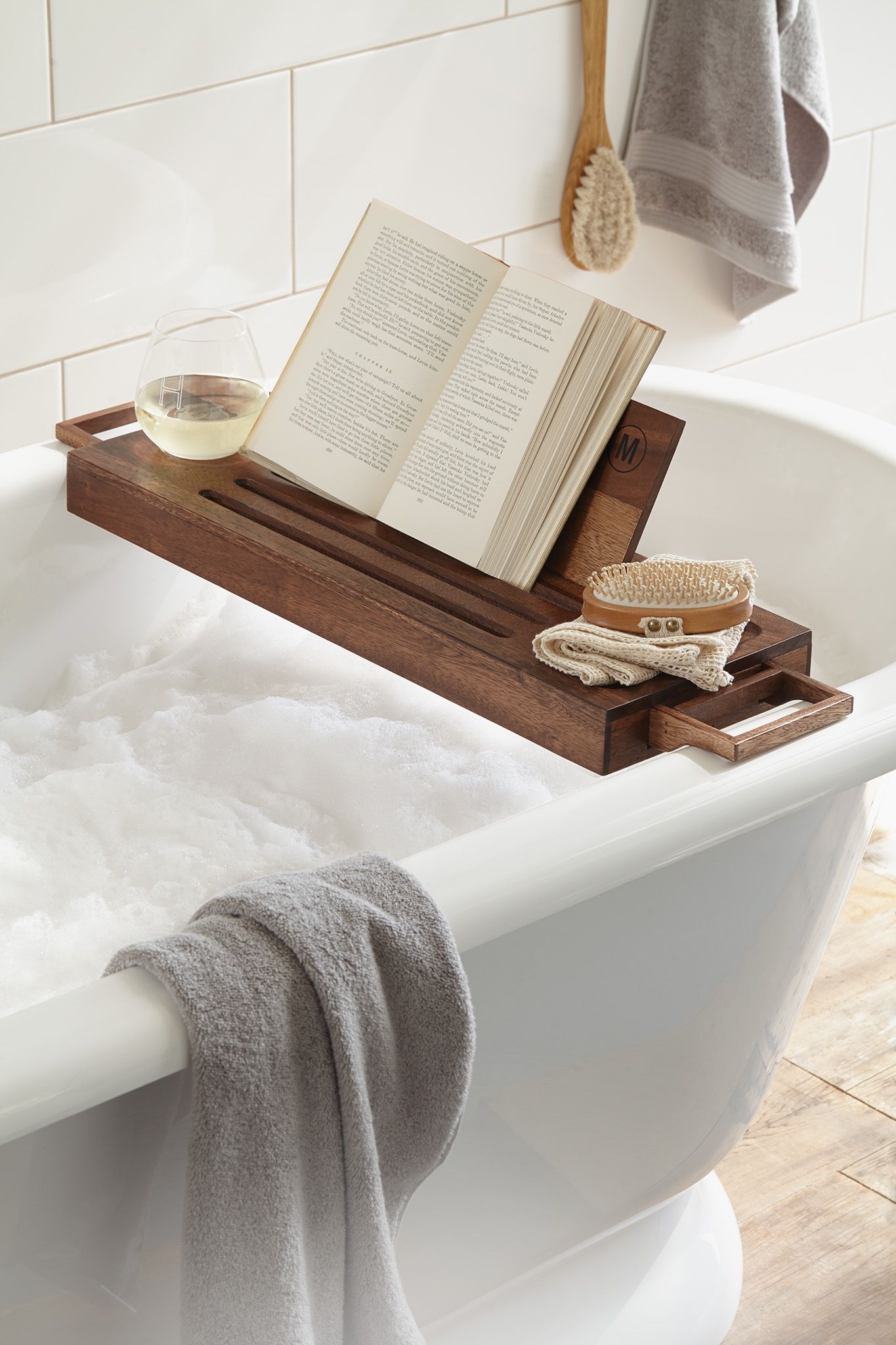 Bath tray wood