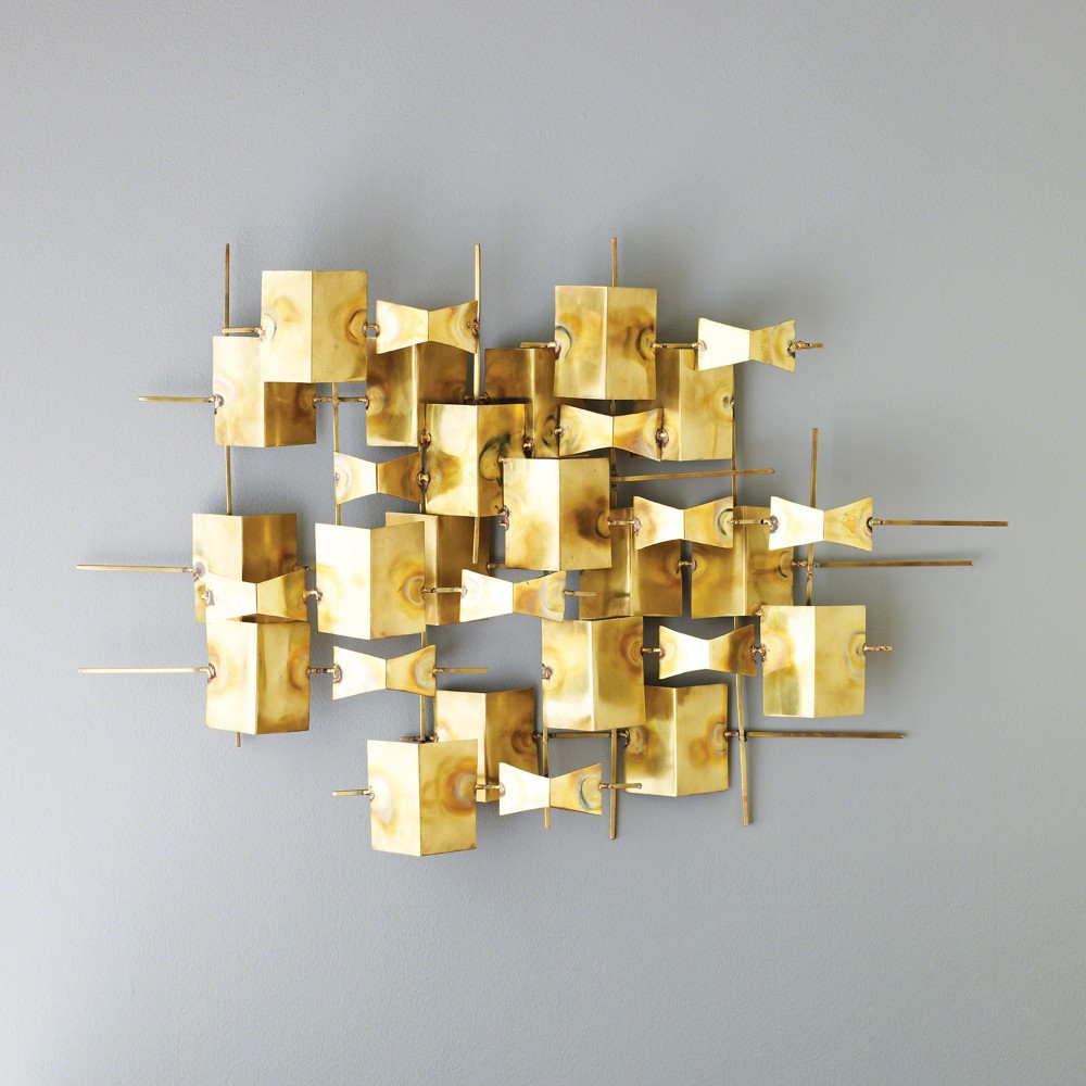 Brass wall sculpture 3