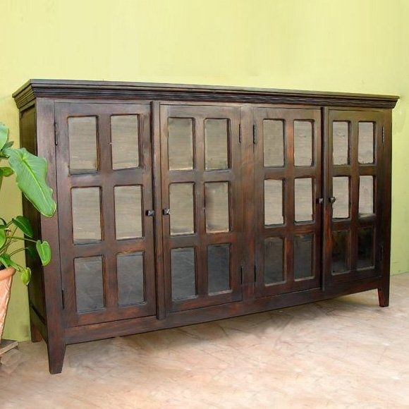 This sideboard from homestyles is simple and light and functional