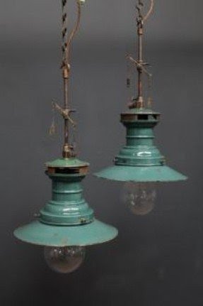 Aqua glass pendant light