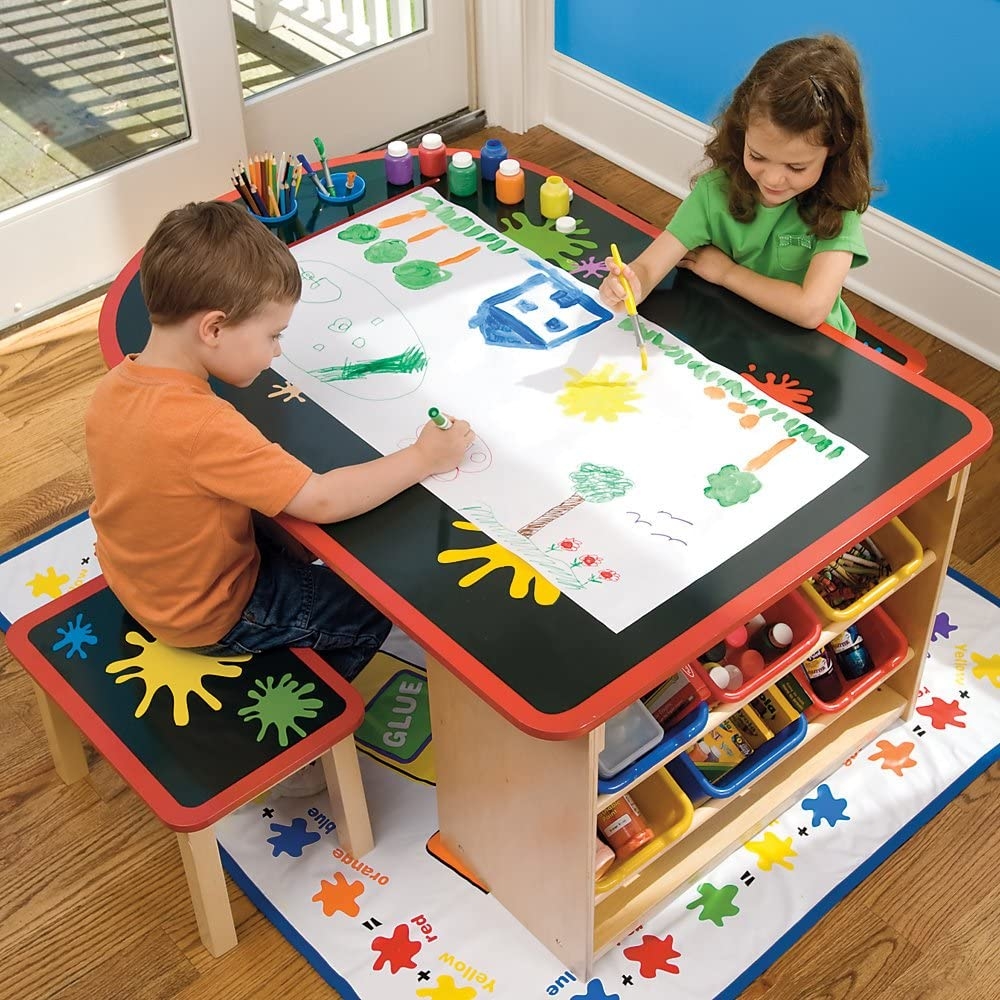 Art table leaps and bounds kids