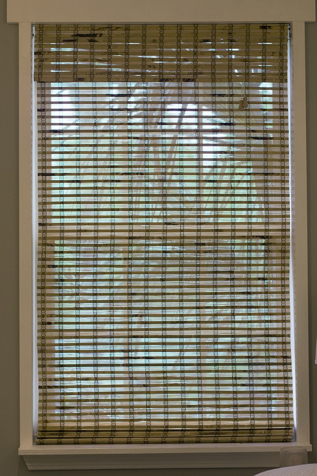 Bamboo blinds with privacy liner