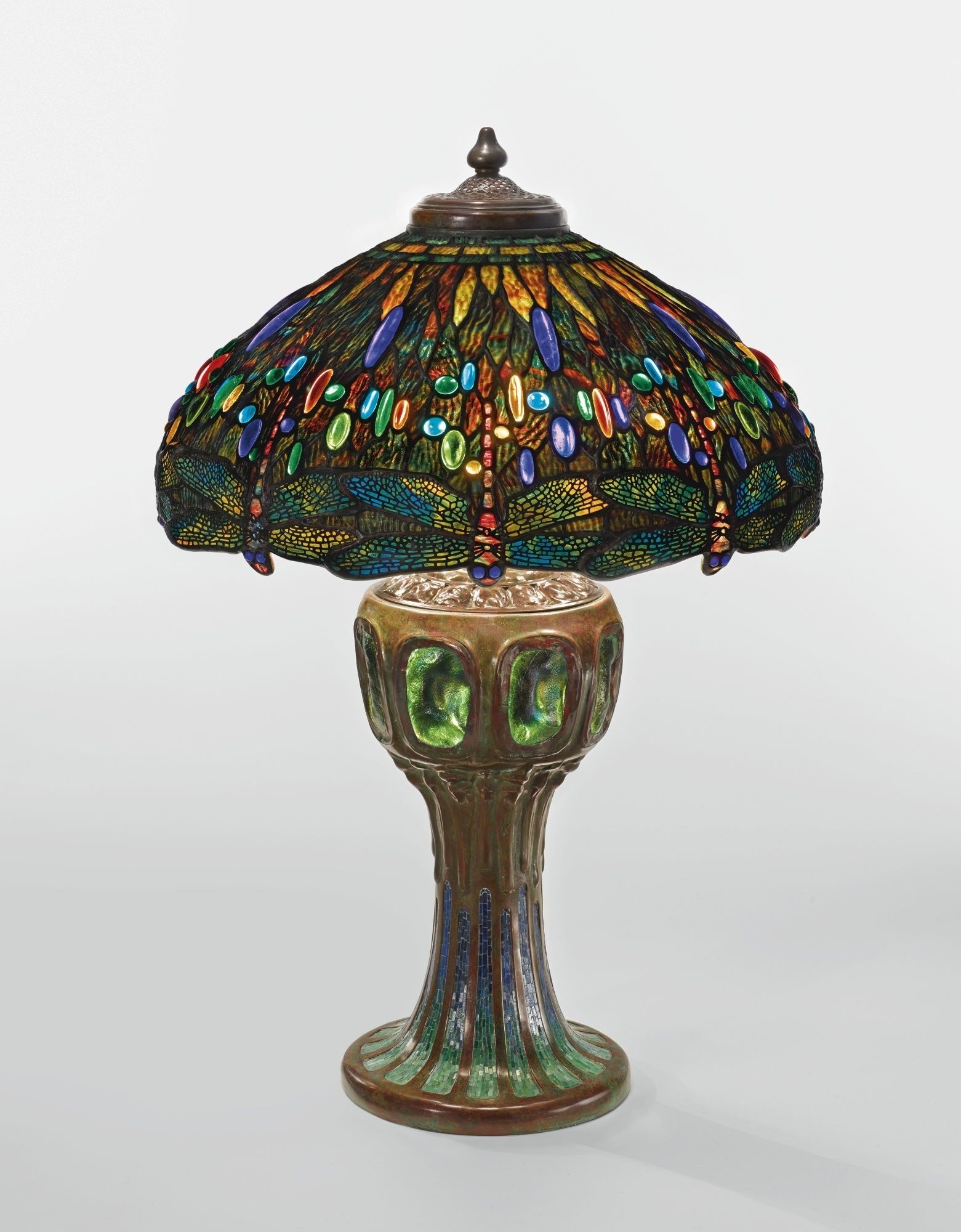 Dragonfly tiffany lamp stained glass table lamp 6
