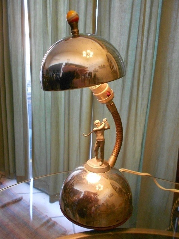 Golfer lamp 9