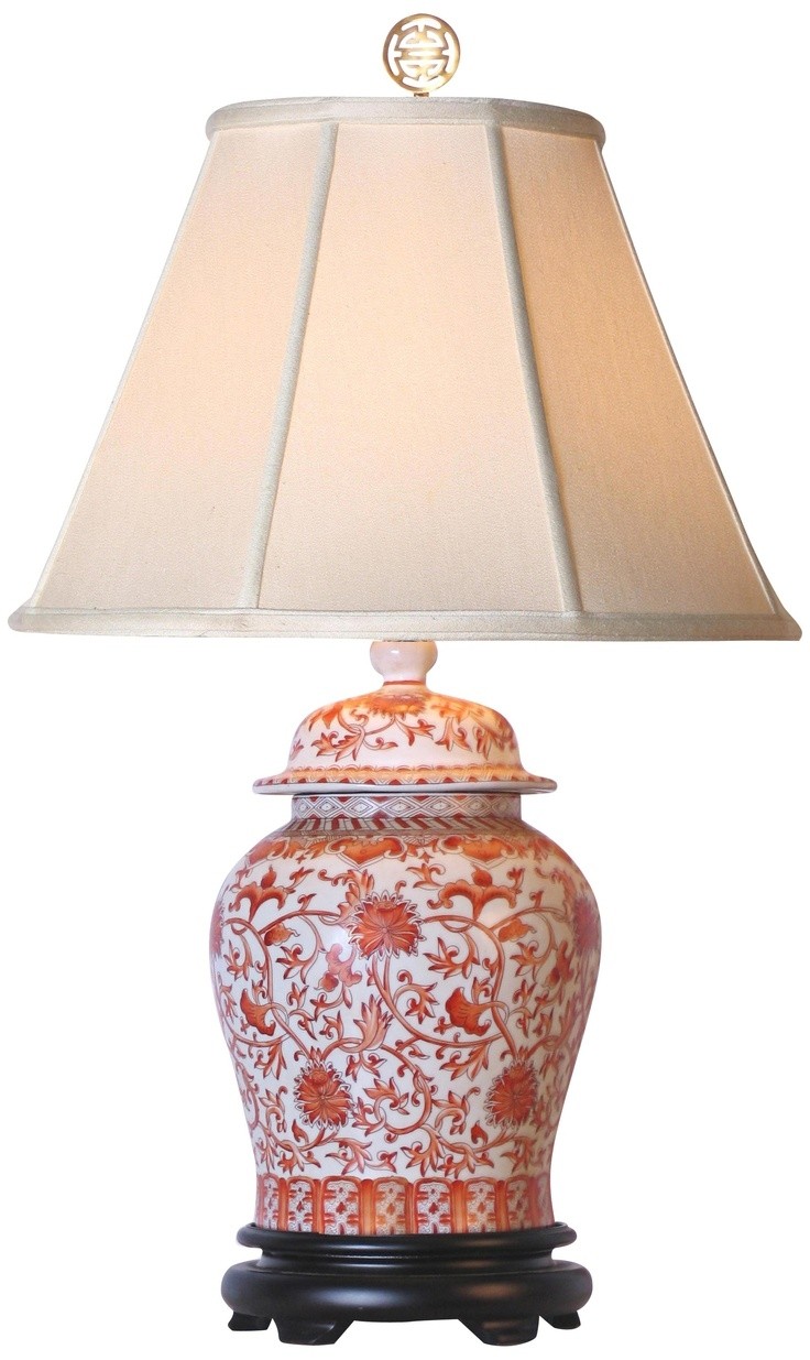 Porcelain ginger jar table lamp 2
