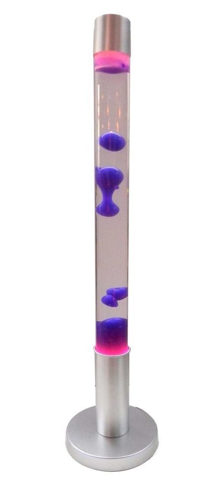 Purple Clear Floor Lamp 2 1 2 Foot Tall Lava Lamp Motion Lamp