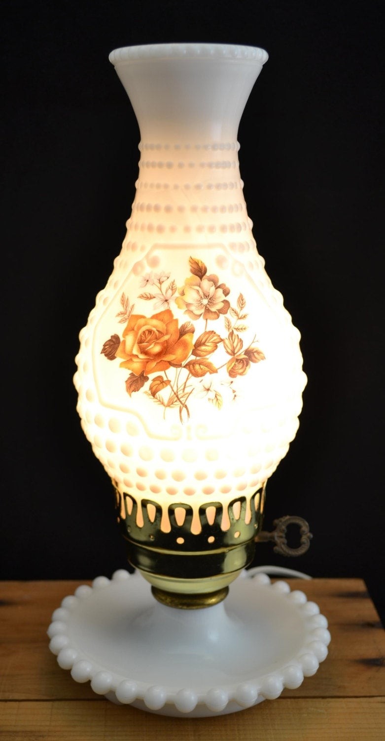 Vintage glass lamp base