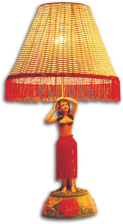 Vintage Hula Girl Lamp