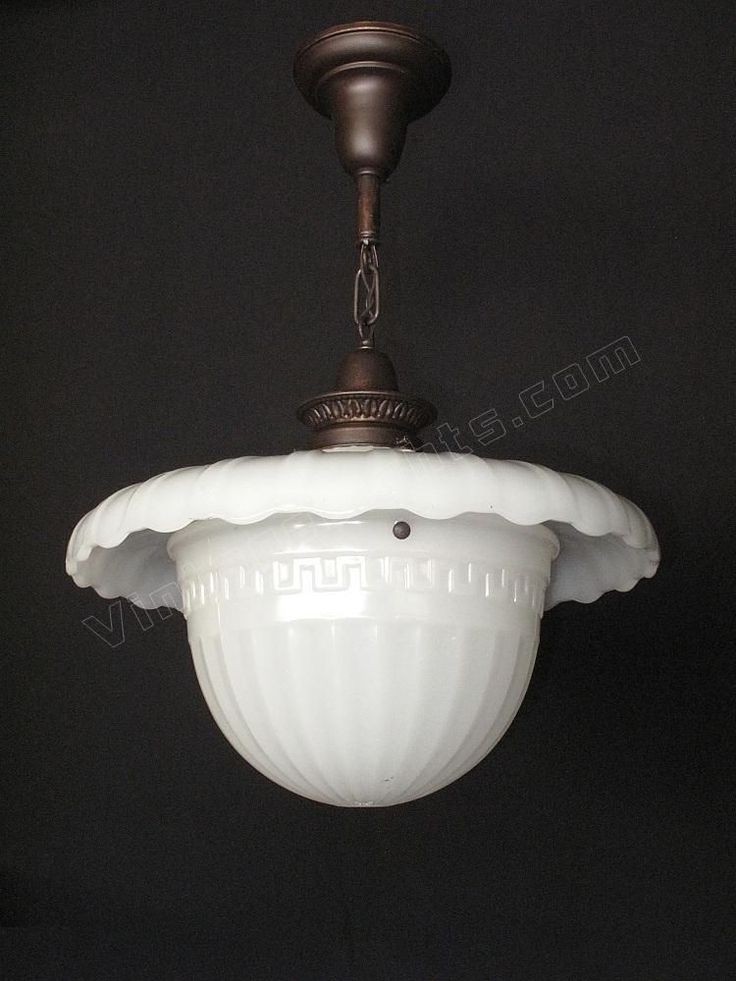White milk glass lamps