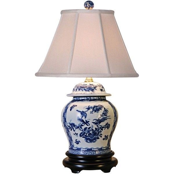 Blue and white porcelain table lamps 2