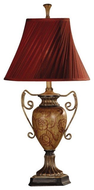 Burgundy lamp shades 2
