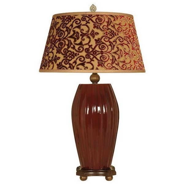Burgundy lamp shades 9