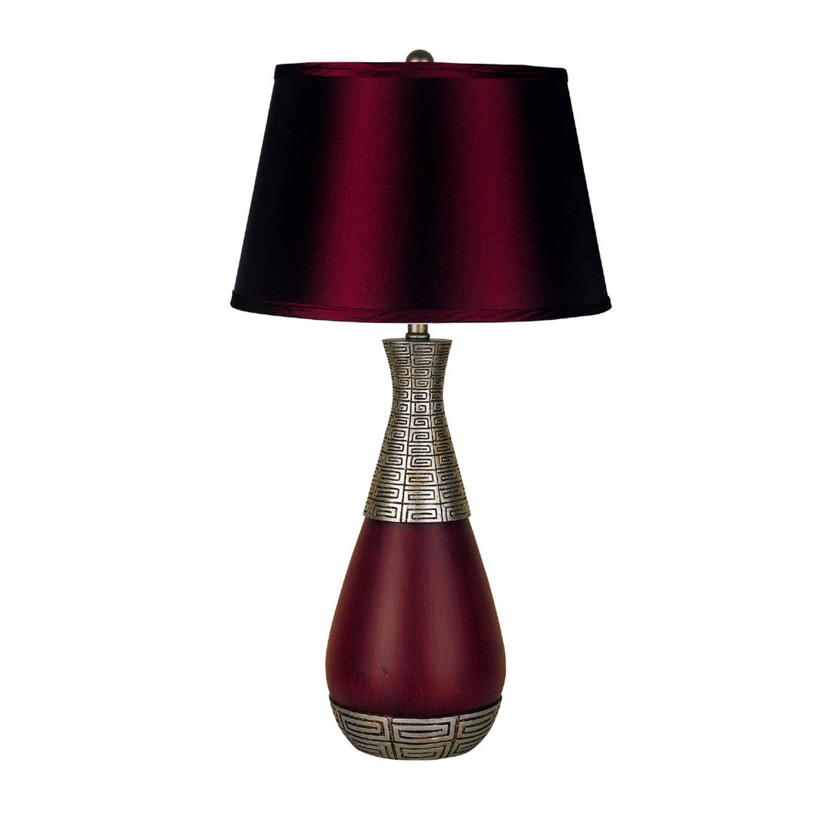 Burgundy lamps