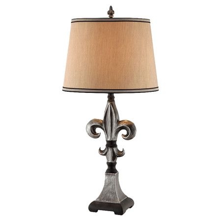 Emley fleur de lis table lamp shopping the best deals