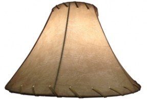 Faux leather shade
