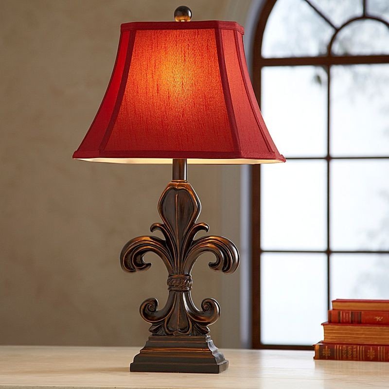 Fleur de lis table lamp 16