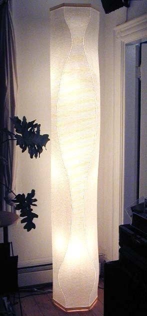 Rice paper floor lamp 4