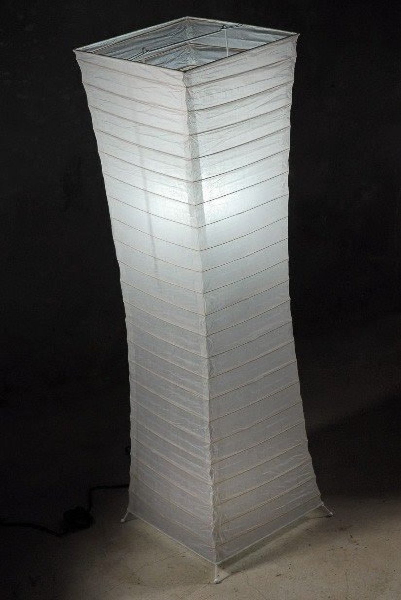 Rice paper floor lamp