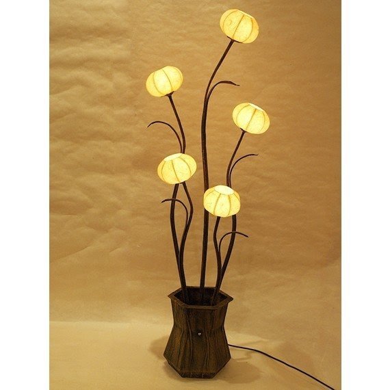 Rice paper floor lamps