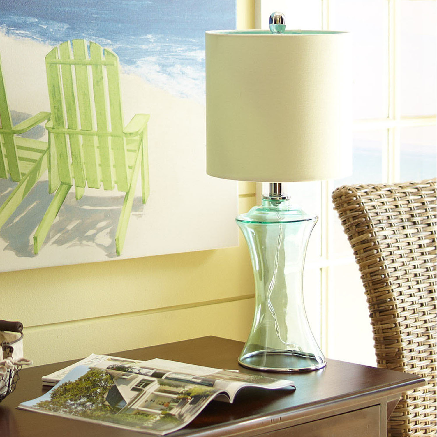 Sea glass table lamp 29