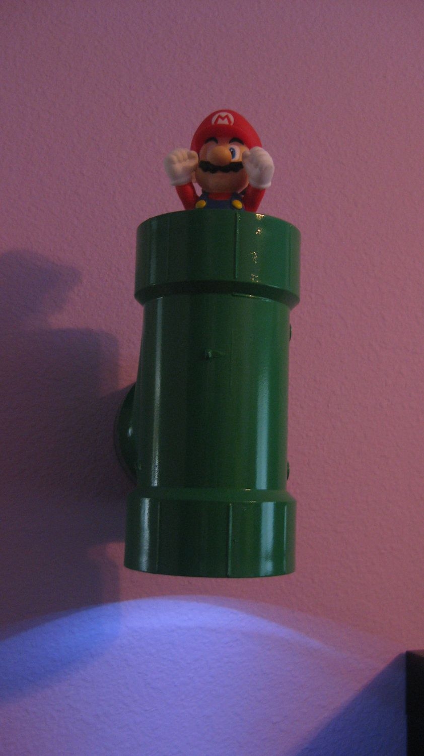 Super mario bros warp pipe led light
