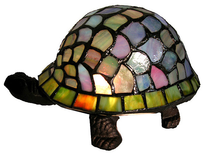 Tiffany Style Turtle Accent Lamp