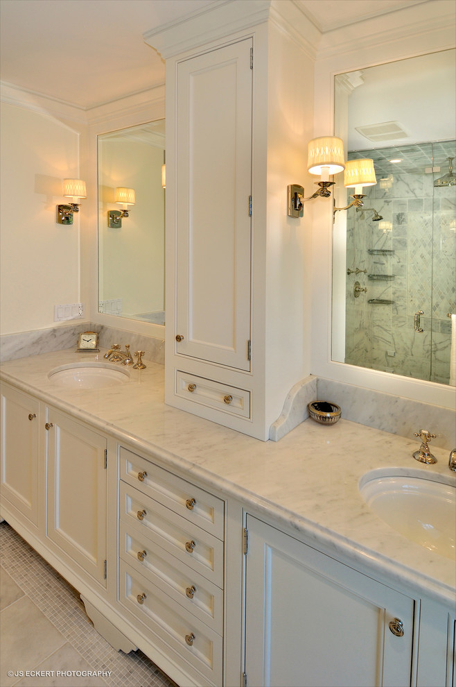 Classic master bathroom vanity