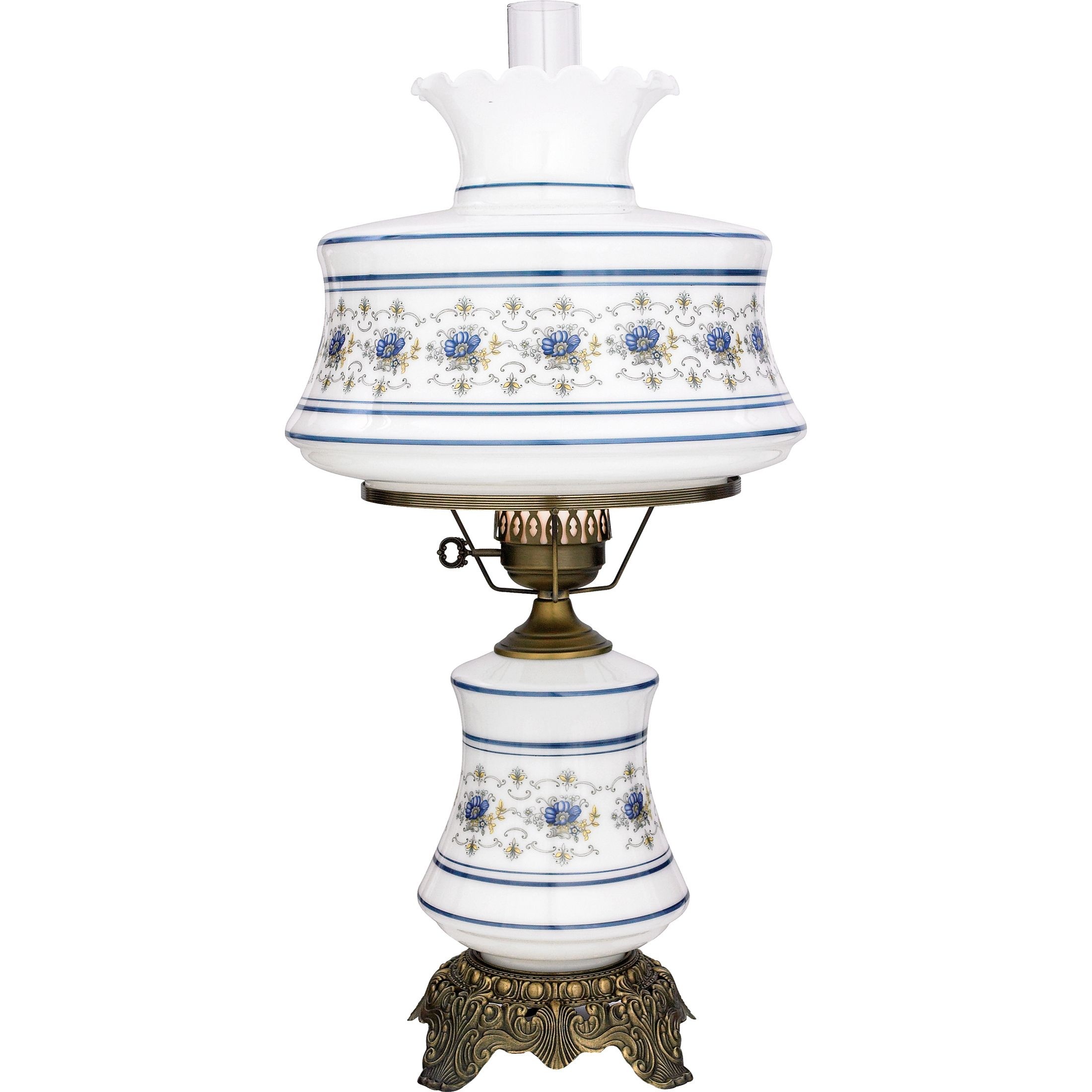 Quoizel AB703 Abigail Adams 1 Light 28" Tall Painted Glass Hurricane Lamp with N,