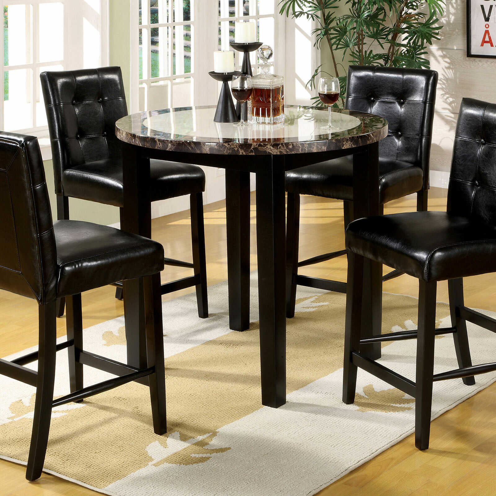 Round counter height kitchen tables 3